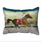 Betsy Drake Racing Horse Extra Large 20 X 24 Indoor / Outdoor Pillow